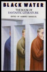 paperback cover of Black Water, the title in black over an illustration of three people in blue, green, and red tunics decreasingly obscured in waht look like doorways in a subway, part of a larger painting https://whitney.org/collection/works/3052