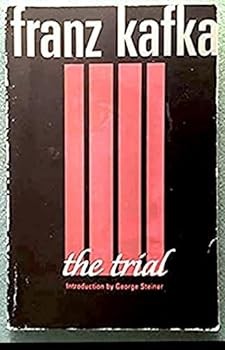 paperback cover, Schoken press edition, introduction by George Steimer, a red tinted photograph of a face—really only the right half from chin to eyebrow—peers through four black bars inset on a black cover