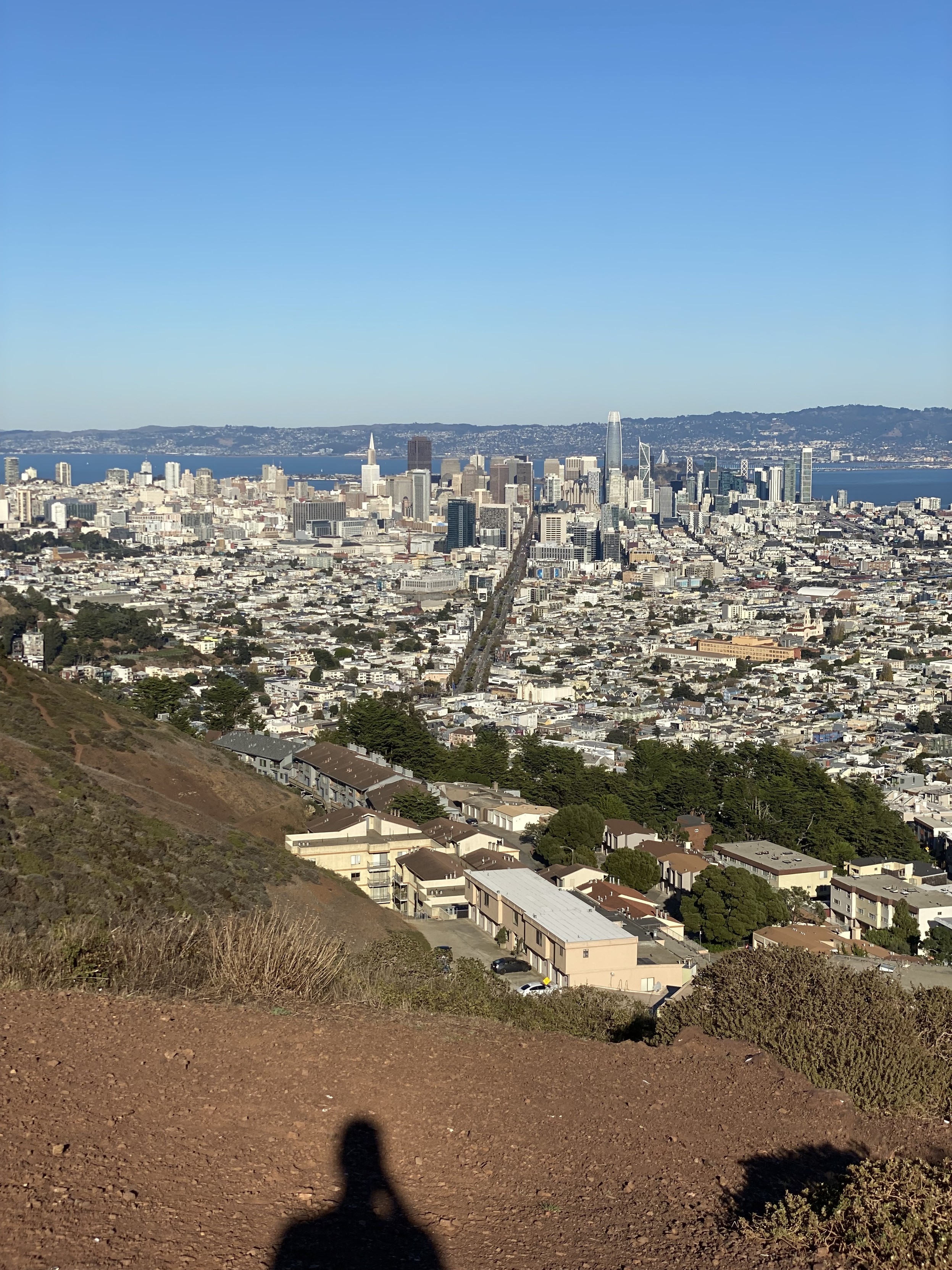 Market street as seen from twin peaks