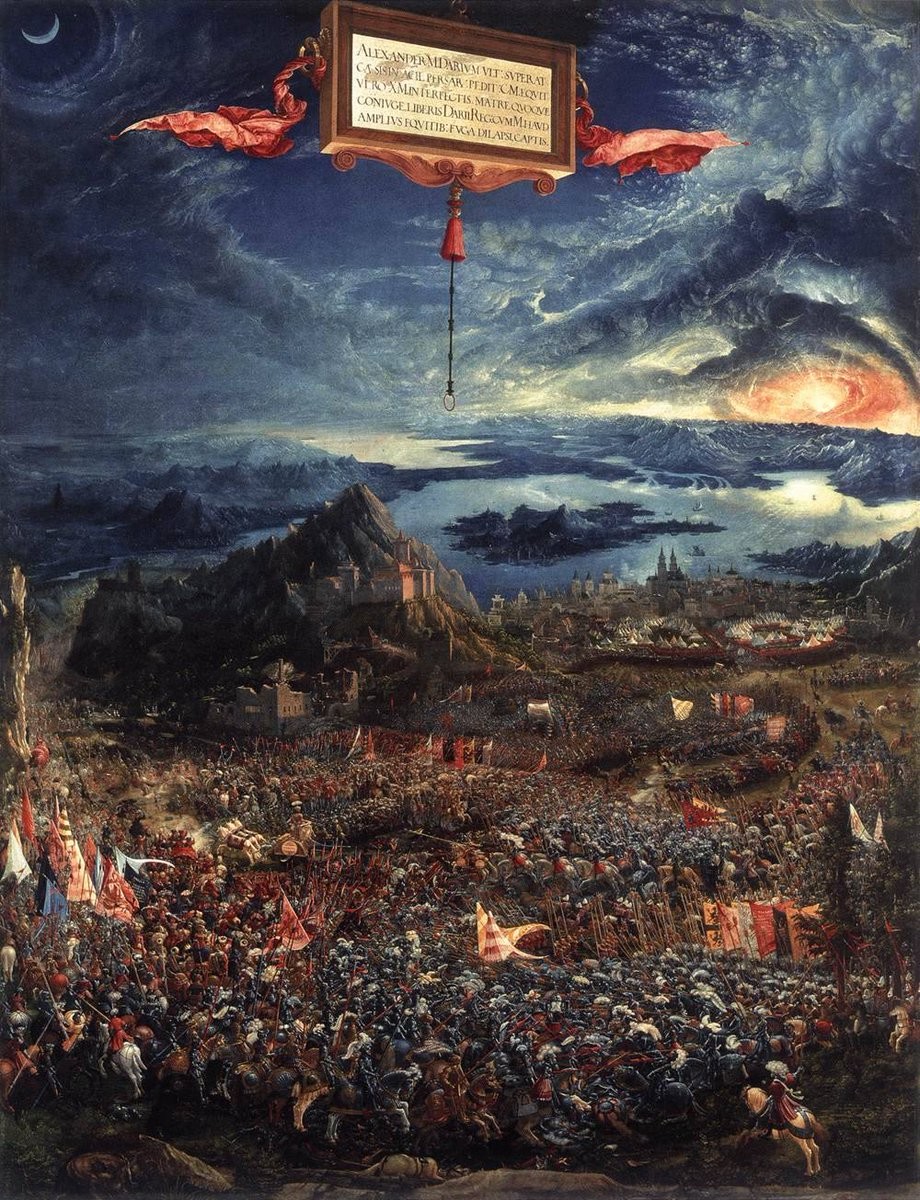 ALTDORFER, AlbrechtThe Battle of Alexander1529Oil tempera on wood, 158 x 120 cmAlte Pinakothek, Munich 