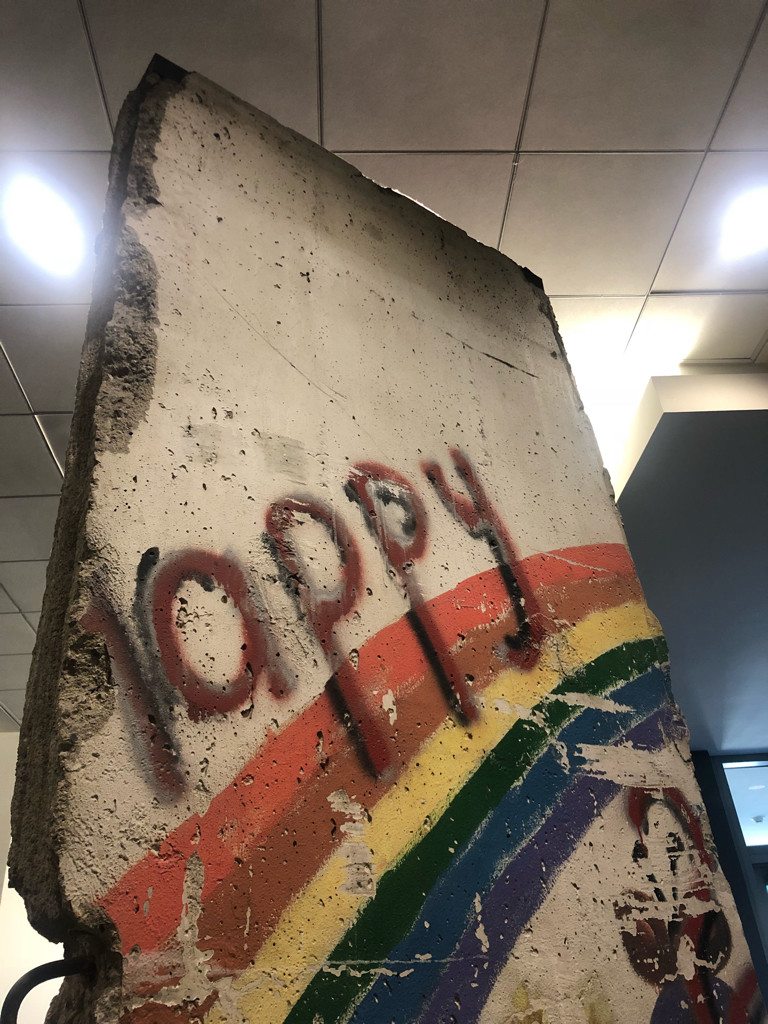 a piece of the Berlin Wall