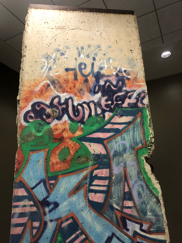 a piece of the Berlin Wall