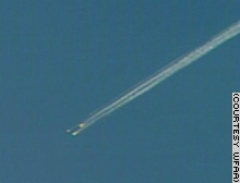 Space Shuttle Columbia breaking up on
entry